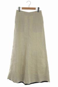 アパルトモン取扱 20SS LINEN MAXI SKIRT スカート S ベージュ