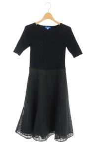 ドッキングフレアワンピース 36 ブラック