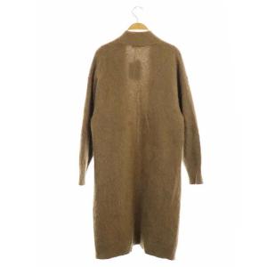 ANAYI 20AW ラクーンパフスリーブロングカーディガン 長袖 38 茶 モカ