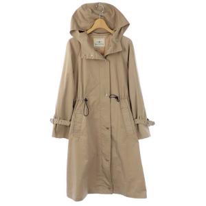 19SS フーディコート ジップアップ ロング 36 ベージュ