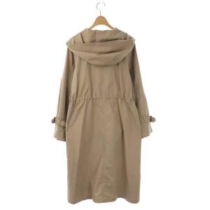 GRACE CONTINENTAL 19SS フーディコート ジップアップ ロング 36 ベージュ