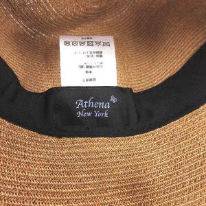 Athena New York kimberly 麦わら帽子 リボン ベージュ