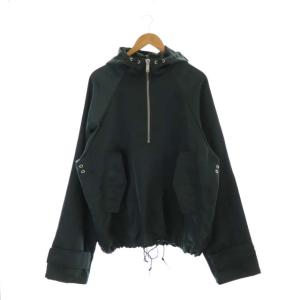 DELUXE BRAND EMMA プルオーバーハーフジップジャケット ダークグリーン