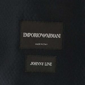 EMPORIO ARMANI JOHNNY メッシュジャケット テーラード 1B シングル 50 紺 ネイビー
