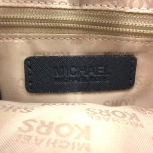 MICHAEL Michael Kors トートバッグ ハンドバッグ ロゴ レザー ゴールド金具 青 ブルー