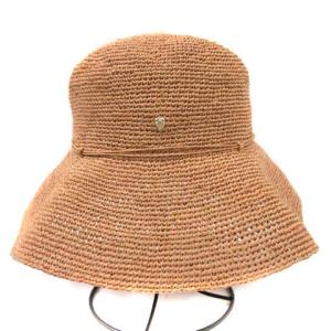 帽子 麦わら ストロー リボンモチーフ ラフィア ベージュ
