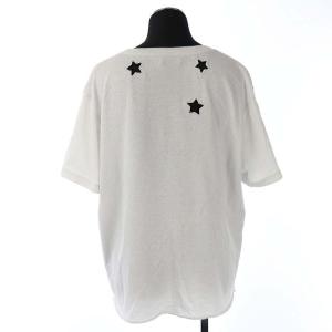 SAINT LAURENT PARIS 547700 スターカットアウト Tシャツ L ライトグレー