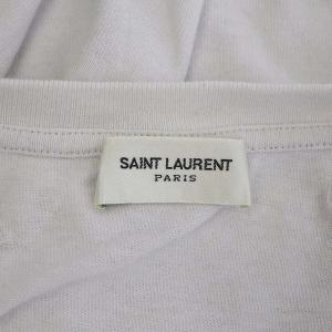 SAINT LAURENT PARIS 547700 スターカットアウト Tシャツ L ライトグレー
