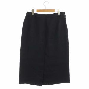 HERMES マルジェラ期 ヘビーリネン ロングスカート タイト 40 黒