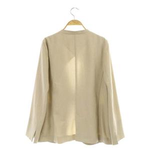 Spick&Span 19SS リネンライクカラーレスジャケット ベージュ