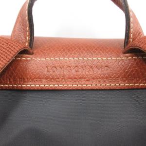Longchamp ル プリアージュ リュック デイパック 折りたたみ ナイロン レザー 黒 ブラック 茶 ブラウン