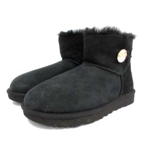 UGG australia ミニ ベイリー ボタン ブリング W MINI BAILEY BUTTON BLING ショートブーツ ムートンブーツ スエード