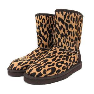 UGG australia ムートンブーツ ショート クラシックショート エキゾチック CLASSIC SHORT EXOTIC ハラコ レオパード ヒョウ柄