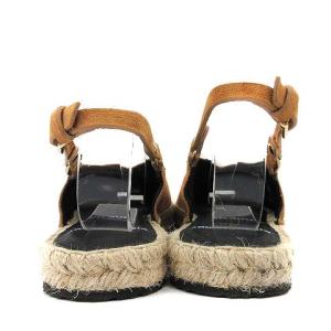 PIERRE HARDY ストラップサンダル エスパドリーユ スエード フラット 36 23cm ブラウン 