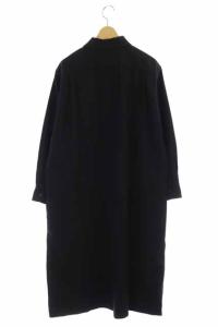 MHL. 20AW JAPANESE WOOL SHIRTING リネンシャツワンピース ブラック