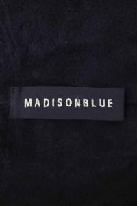 MADISONBLUE PIPING NOCOLLAR COAT ロング 00 ネイビー