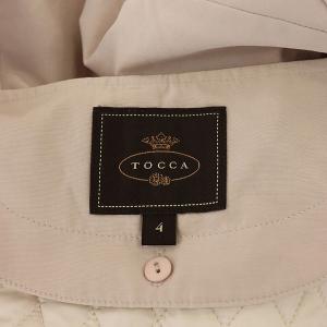 TOCCA 20SS SANDY BEACH ノーカラーコート ライナー付き 4 スモークピンク