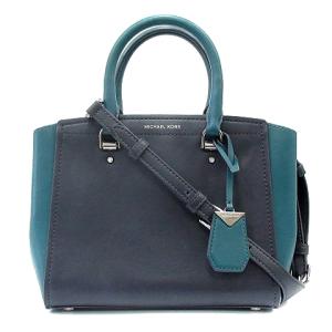 べニング レザーハンドバッグ ネイビー