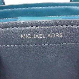 MICHAEL KORS べニング レザーハンドバッグ ネイビー