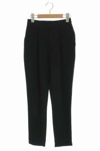 ゴムジョッパーズパンツ タック テーパード 36 黒 ブラック