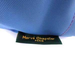 Hervé Chapelier 舟形 トートバッグ S ハンドバッグ ナイロン 青 ブルー 紫 パープル 901N