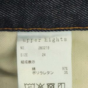 upper hights THE STELLA MOON デニムパンツ ジーンズ スリムテーパード 24 紺 ネイビー 280219