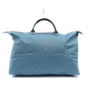 Longchamp ルプリアージュ トートバッグ ハンドバッグ トラベルバッグ 折り畳み ナイロン L ブルー 水色