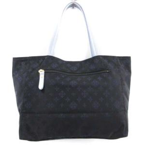 russet WEB限定モノグラムミニパレットトートバッグ ハンドバッグ 総柄 ナイロン ライトブルー 紺 ネイビー