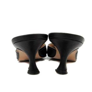 MANOLO BLAHNIK レザーミュール 35 ブラック