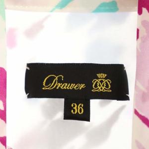 Drawer 21SS ドットジャカードプリントブラウス ボウタイ 36 マルチカラー