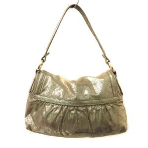 FENDI ハンドバッグ レザー ゴールド