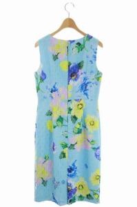 Diagram GRACE CONTINENTAL ノースリーブレースプリントワンピース ライトブルー