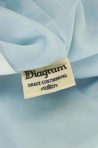 Diagram GRACE CONTINENTAL ノースリーブレースプリントワンピース ライトブルー