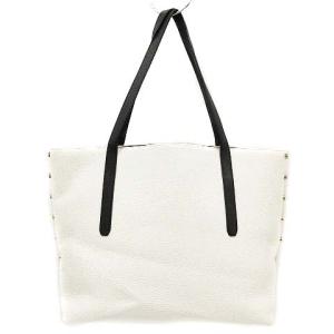 JIMMY CHOO トートバッグ ハンドバッグ レザー バイカラー エンボスロゴ