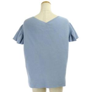 ANAYI 20SS コットンポリエステルフリルスリーブプルオーバーニット