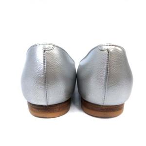 PELLICO アネッリ ANDREA 10 パンプス フラットシューズ キャビアスキン ポインテッドトゥ メタリック 35 22.0cm