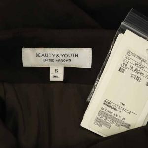 BEAUTY&YOUTH UNITED ARROWS フェイクスエードハイウエストタイトスカート S ダークブラウン