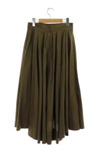 MADISONBLUE TUCK VOLUME SKIRT スカート ロング フレア フィッシュテール 1 ダークブラウン