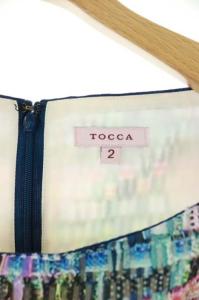 TOCCA 総柄ノースリーブワンピース 2 マルチカラー
