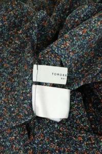 TOMORROWLAND 19AW フラワープリントロングワンピース ブラック