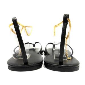 PIPPICHIC 20SS ANKLET SANDAL ストラップ トング フラット チェーン ブラック