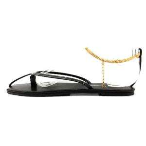 PIPPICHIC 20SS ANKLET SANDAL ストラップ トング フラット チェーン ブラック