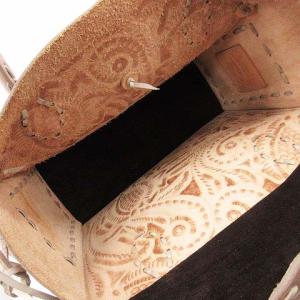 CARVING TRIBES 19SS マエストラM カービングバッグ ハンドバッグ レザー グレー