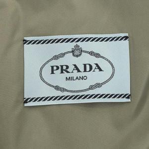PRADA ロゴプレート Re Nylon ブルゾン フード 38 グレー