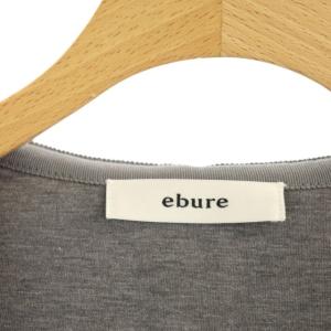 ebure 20AW ボンディング フーデットミドルコート 36 黒 ブラック