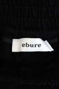 ebure コットンサーキュラースカート ロング マキシ フレア 36 黒 ブラック