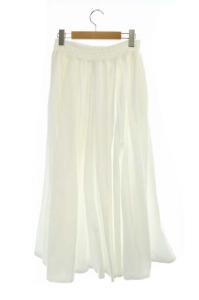 ebure ロングフレアサーキュラースカート 36 ホワイト