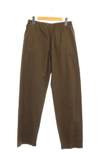 20SS SUPERFINE COTTON TWILL パンツ イージー テーパード 1 茶 ブラウン 
