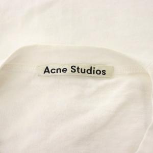 Acne Studios エンボスロゴ ショートTシャツ ワイド ホワイト