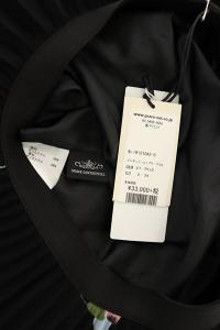 GRACE CONTINENTAL 19SS イレギュラーpt プリーツSK スカート ロング 花柄 36 黒 ブラック